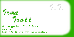 irma troll business card